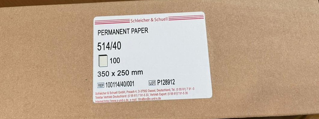 کاغذ دائمی آزمایشگاهی مدل 514/40 برند Schleicher &amp; Schuell