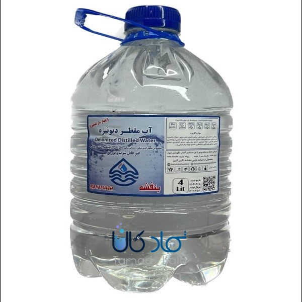 آب مقطر چهار بار تقطیر (دیونیزه) | 5 لیتری
